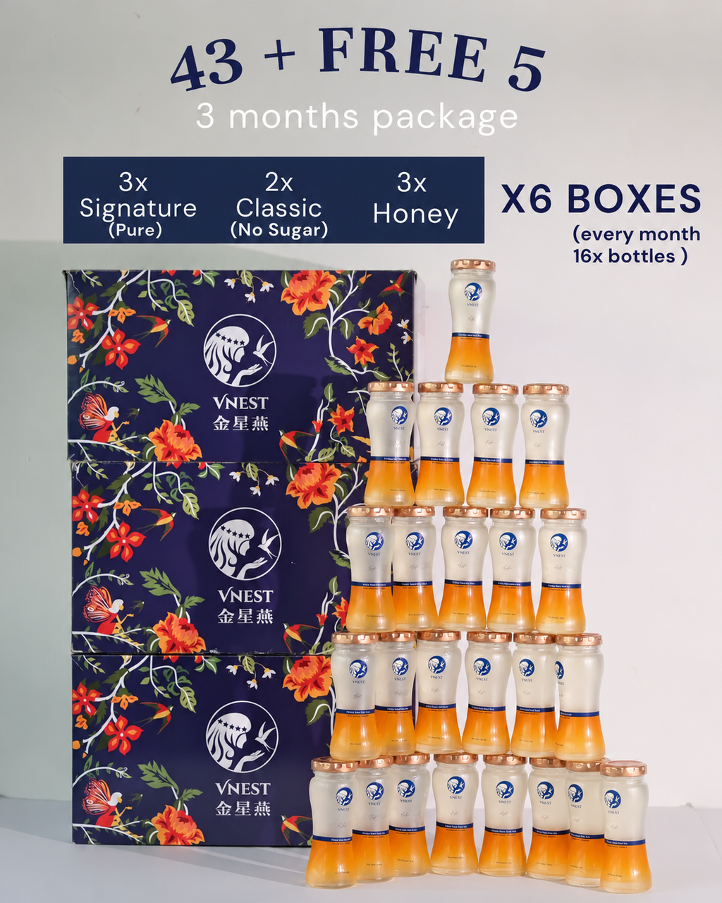 VNEST Three-Month Package Display
