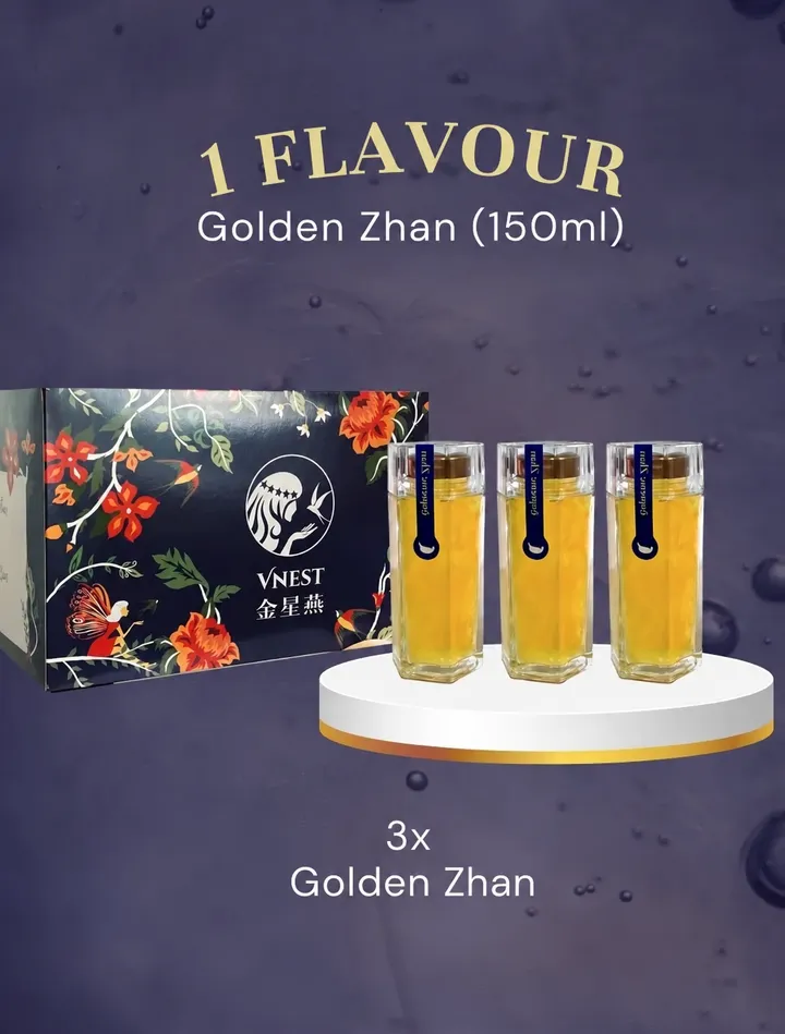 Golden Zhan Floral Bottle Display