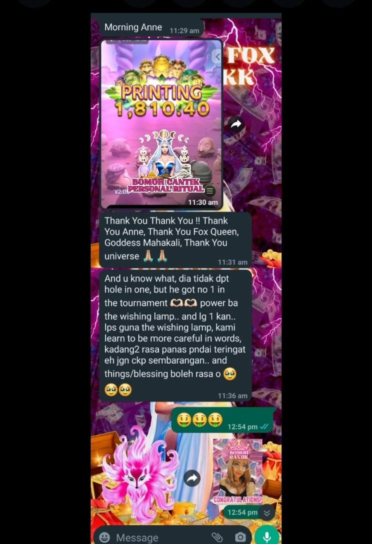Testimonial - Wishing Lamp