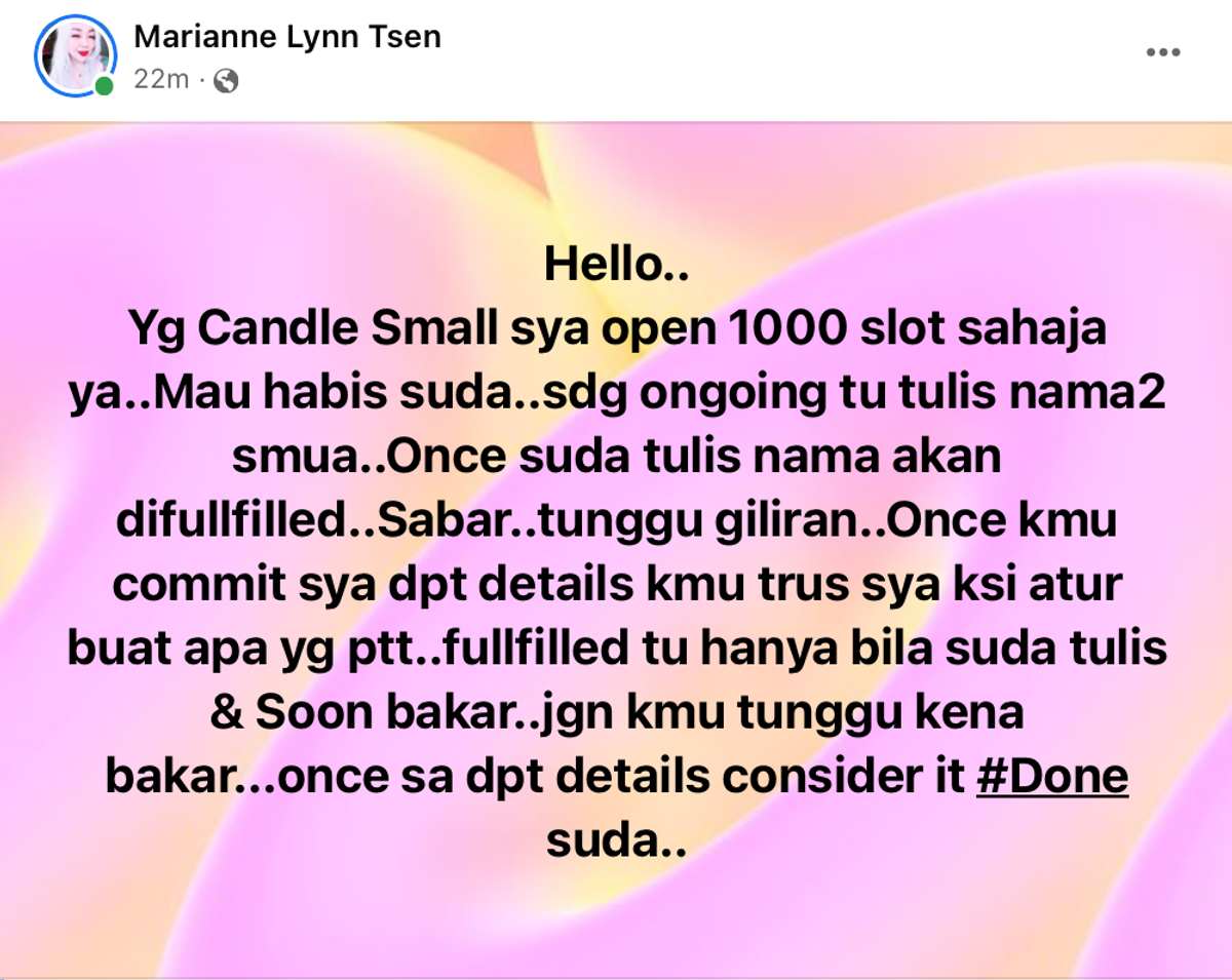 1,000 Candle Blessing