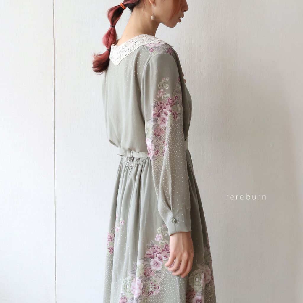 Herlipto Belted Embroidered CottonDress-