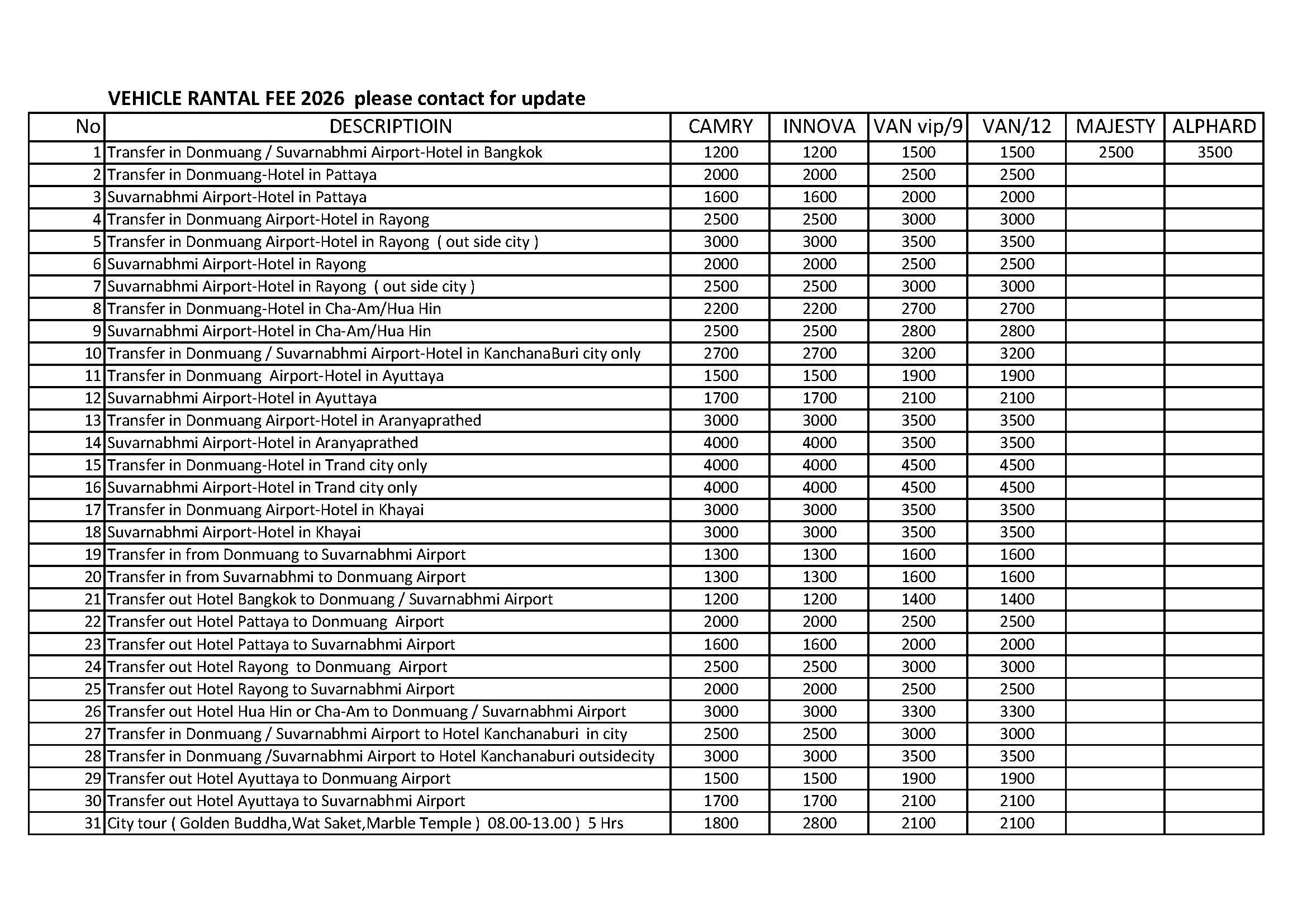 Vehicle Rental fee 2025-2026 -Dream_Page_1