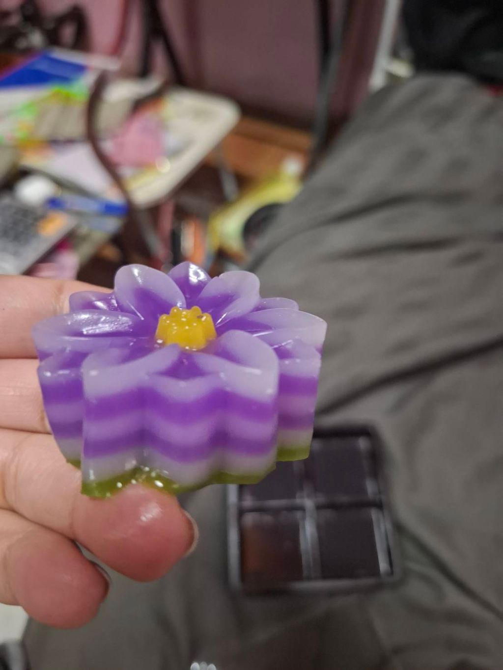 Steamed Pandan Layer Cake 