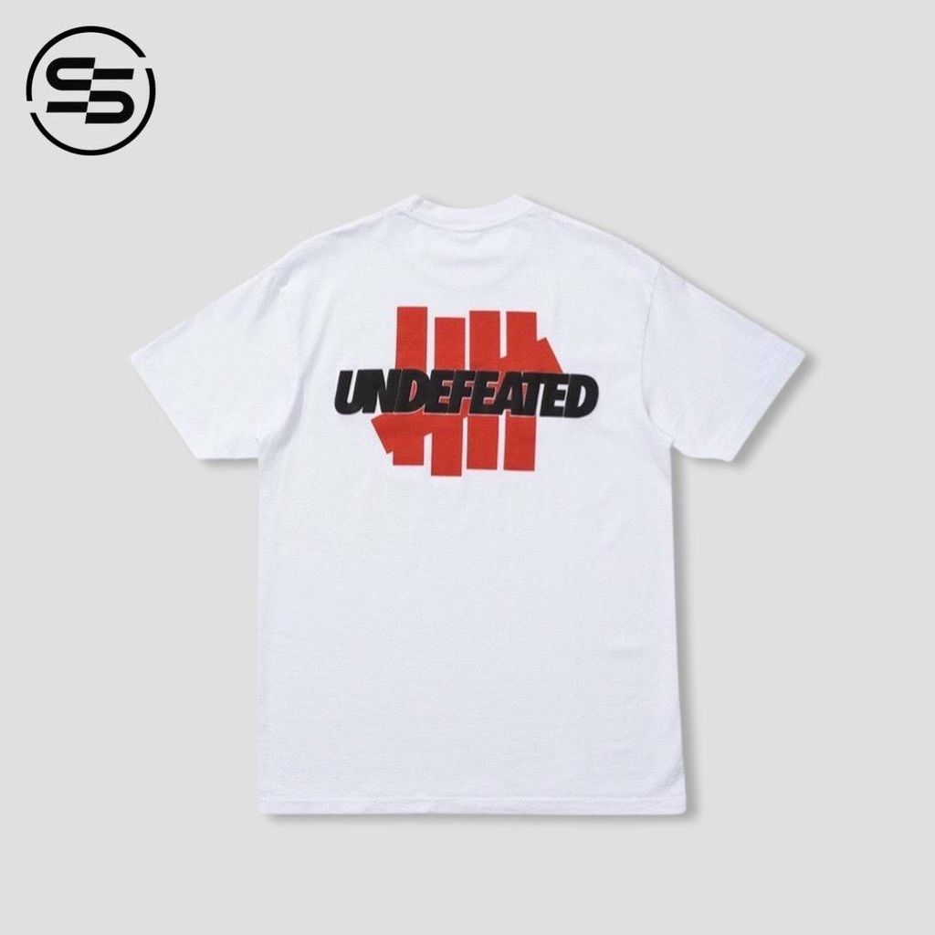 UNDEFEATED Logo Lockup S/S Tee White-(80271)