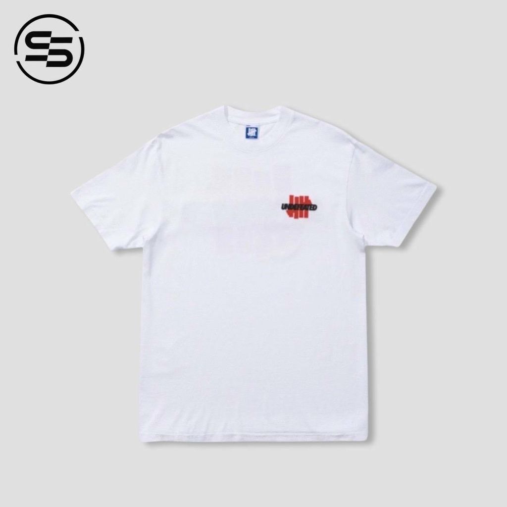 UNDEFEATED Logo Lockup S/S Tee White-(80271)