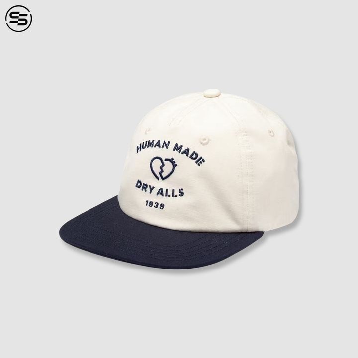 Human Made Dry Alls 5 Panel Rip Stop Cap-HM25GD015(White)