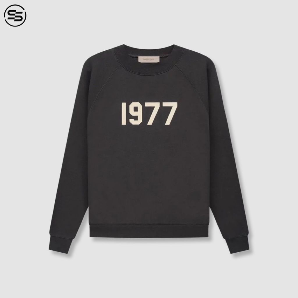 Essentials Black '1977' Sweatshirt-192BT212040F​