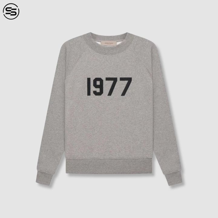 Essentials  Dark Oatmeal '1977' Sweatshirt-192BT212043F