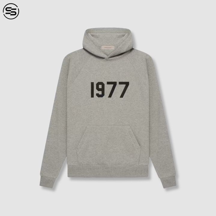 Fear Of God Essentials- 1977 Hoodie-Dark Oatmeal-192BT212053F