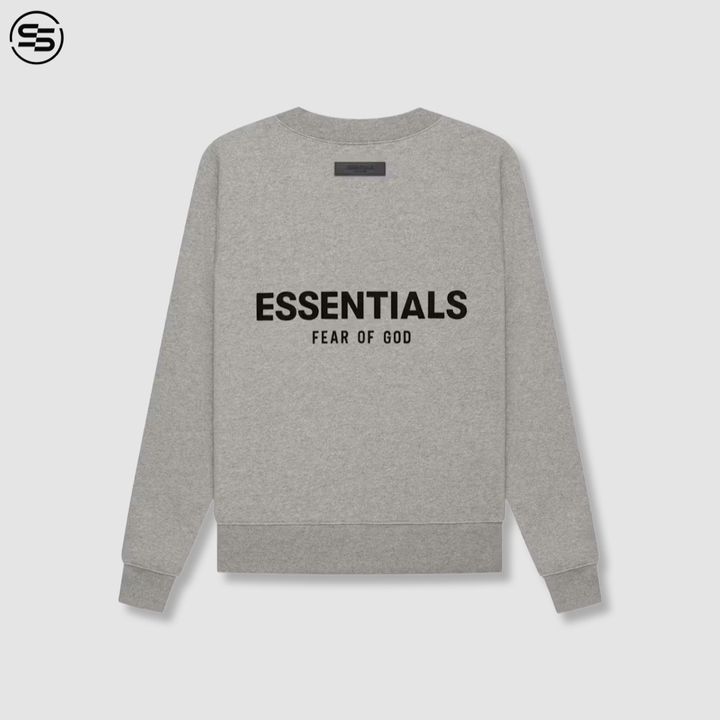Fear Of God ESSENTIALS- CORE CREWNECK - DARK OATMEAL  (192BT212123F)