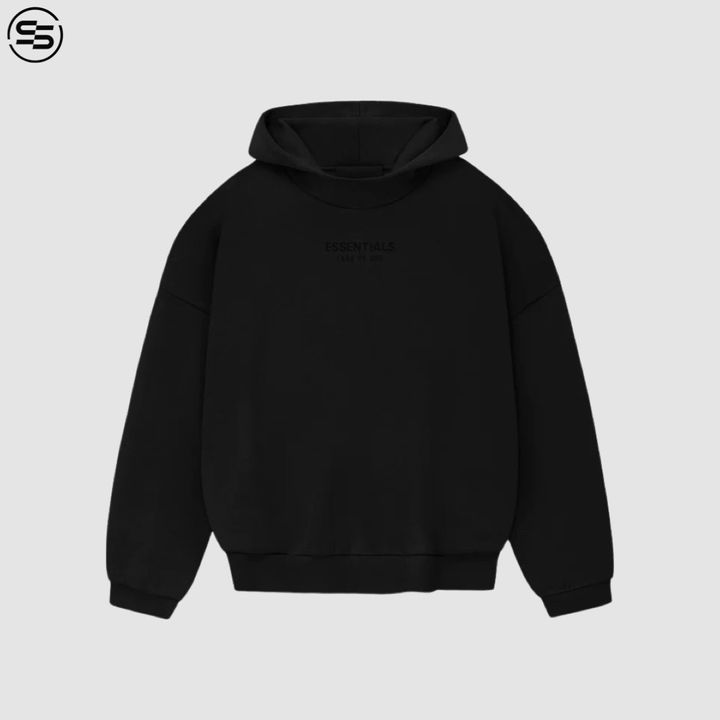 Fear Of God Essentials-HOODIE JET BLACK - 192BT232050F
