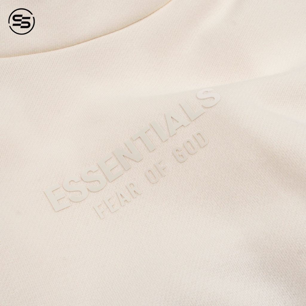 Fear Of God Essentials-CREWNECK T-Shirt 125BT232001F[CLOUD DANCER]