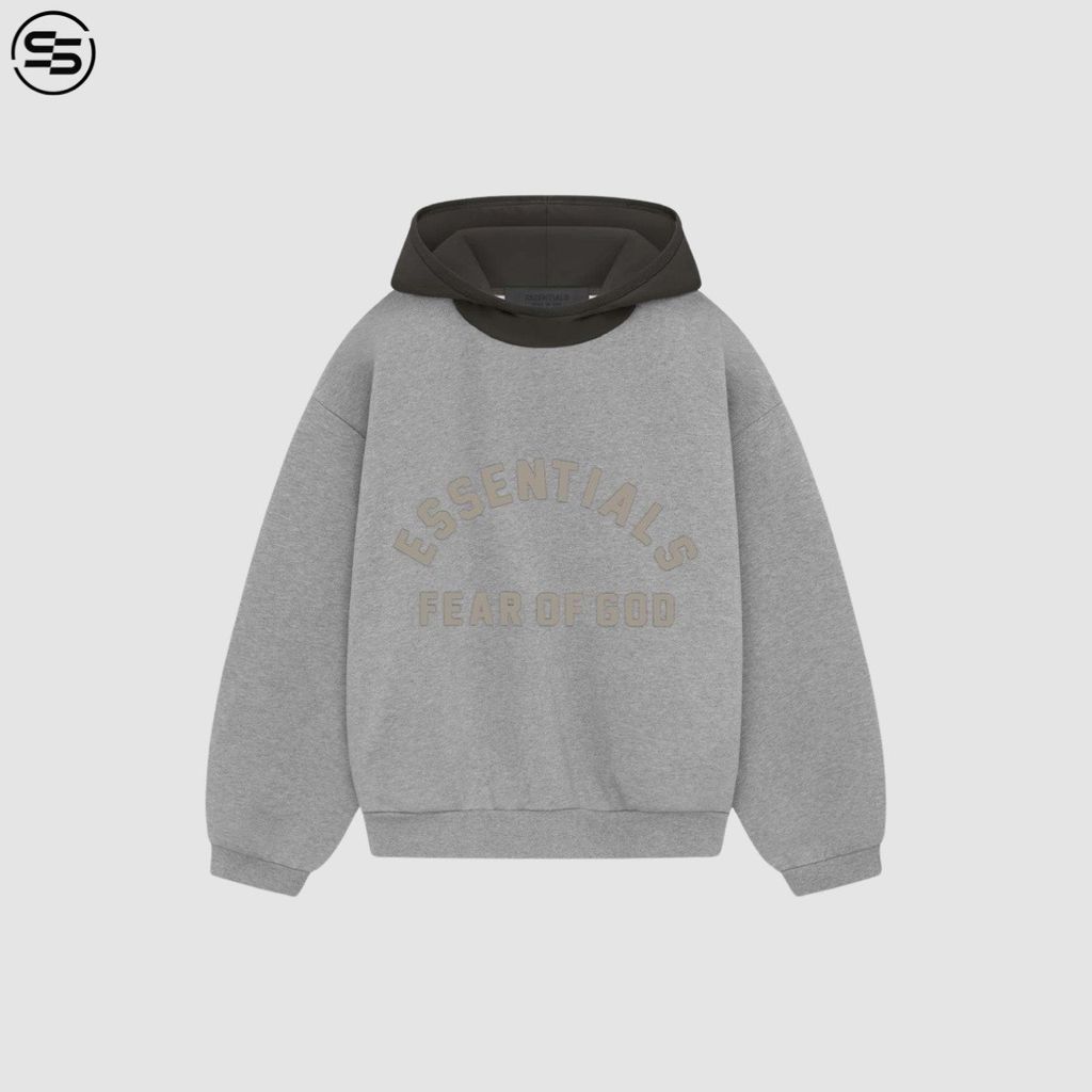 【ESSENTIALS】Nylon Fleece Hoodie/Dark Heather(202SP244313F) FEAR OF GOD ESSENTIALS - NYLON FLEECE HOODIE(DARK HEATHER