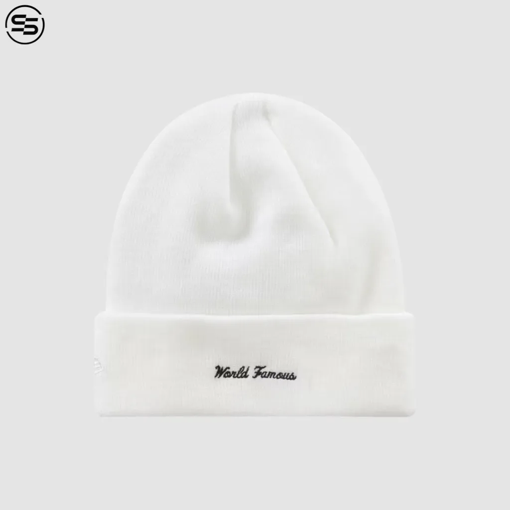 Supreme New Era Box Logo Beanie-White-FW23BN26-0888977002476