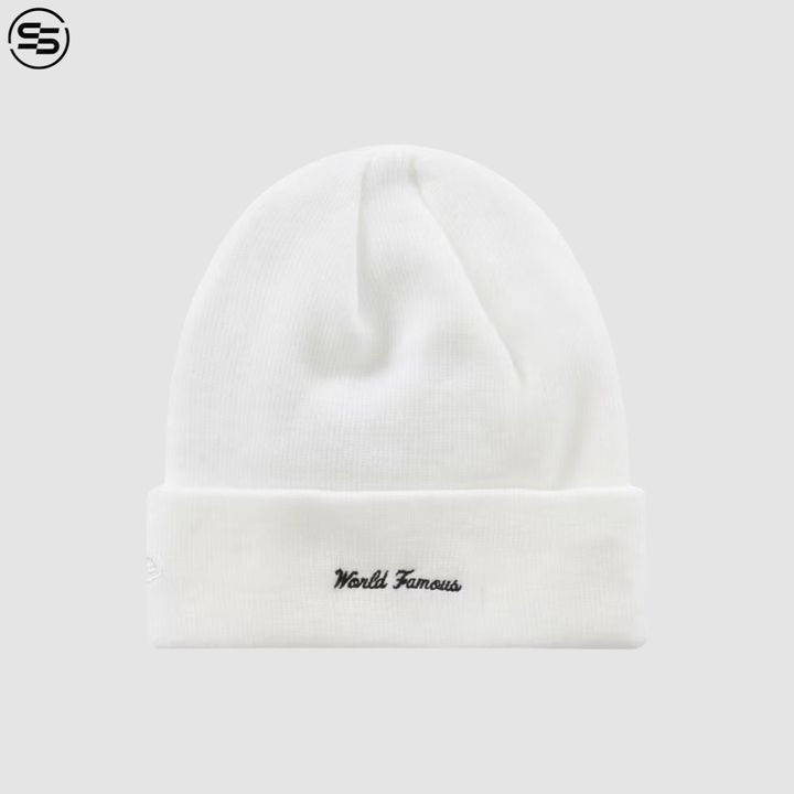 Supreme New Era Box Logo Beanie-White-FW23BN26-0888977002476
