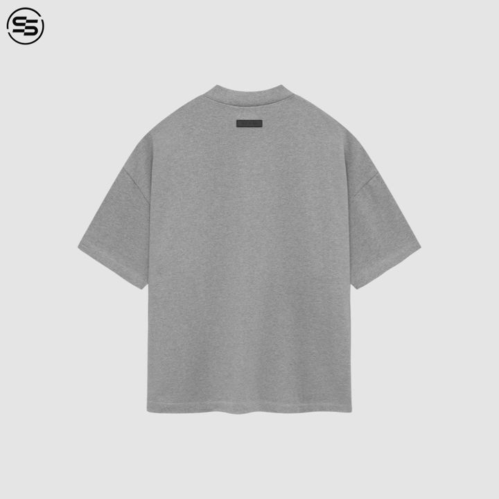 Fear Of God Essentials-HEAVY JERSEY S/S TEE (DARK HEATHER OATMEAL)125SP242005F