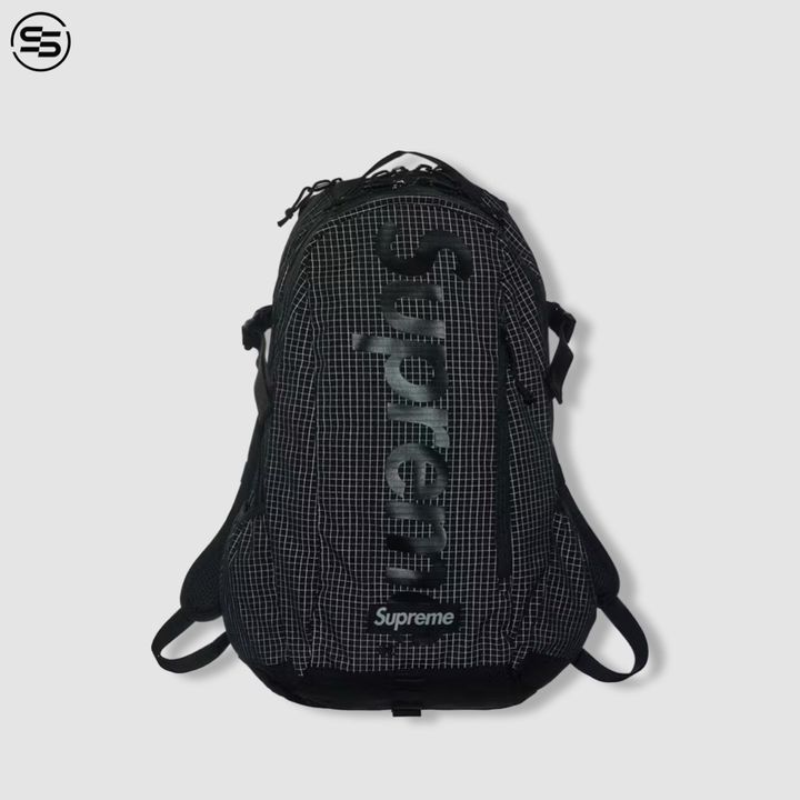 SUPREME - SS24 Logo Print Backpack Black