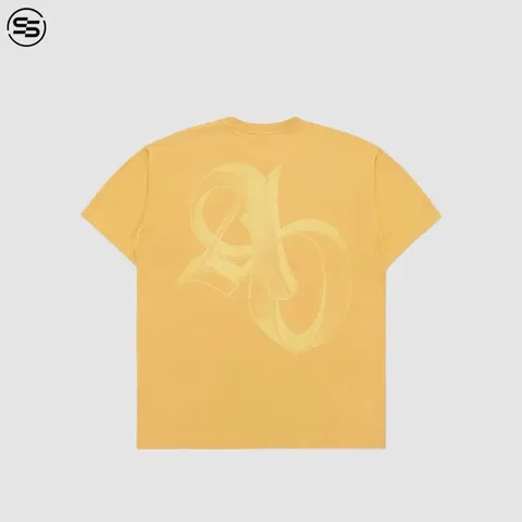 ADLV-[acmé de la vie] HALF TONE SYMBOL PRINTING TEE YELLOW