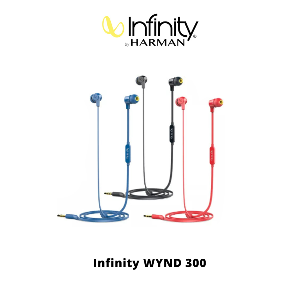 Buy Infinity (JBL) Wynd 300 in-Ear Immersive Bass Tangle Free Flat