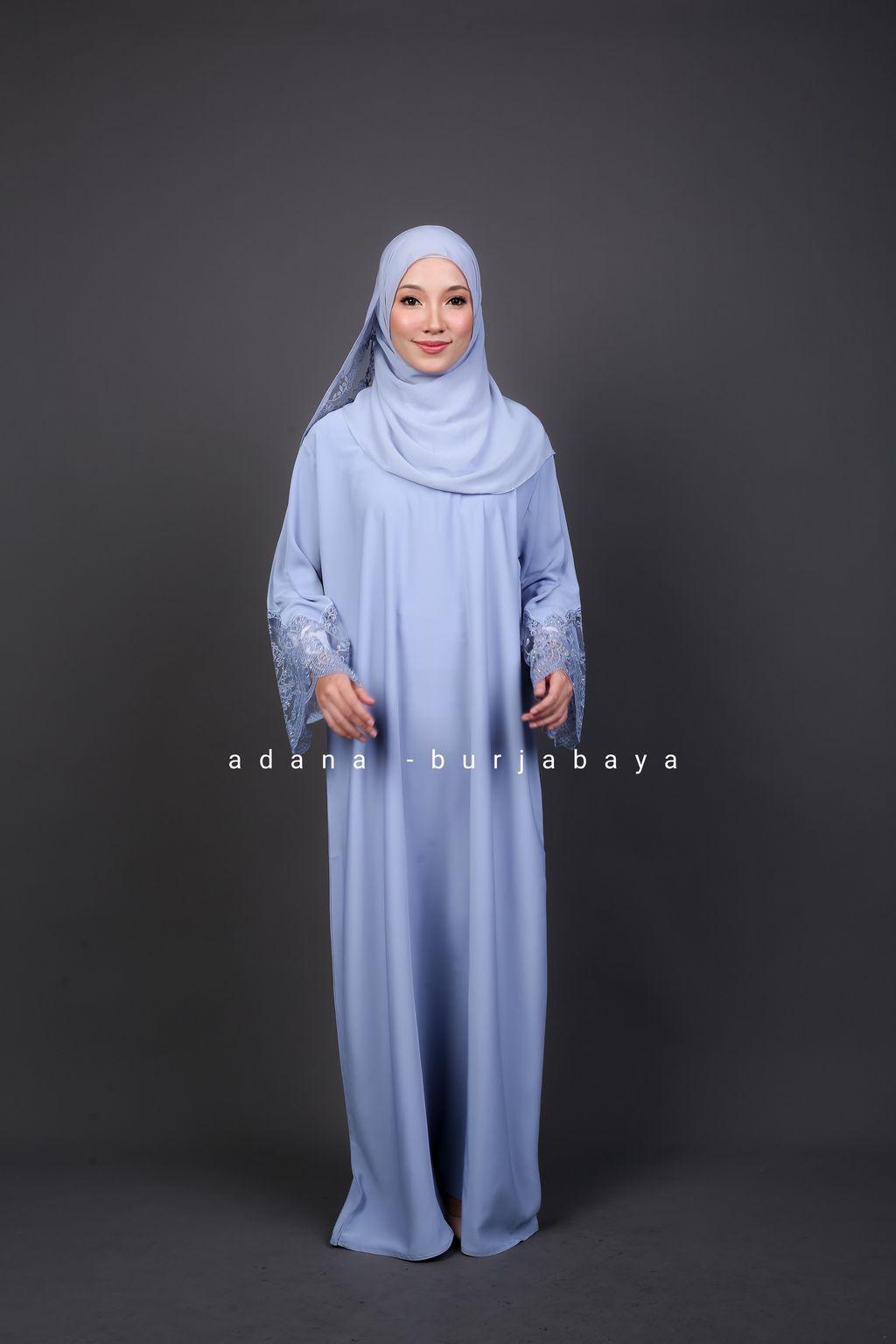 baby blue abaya