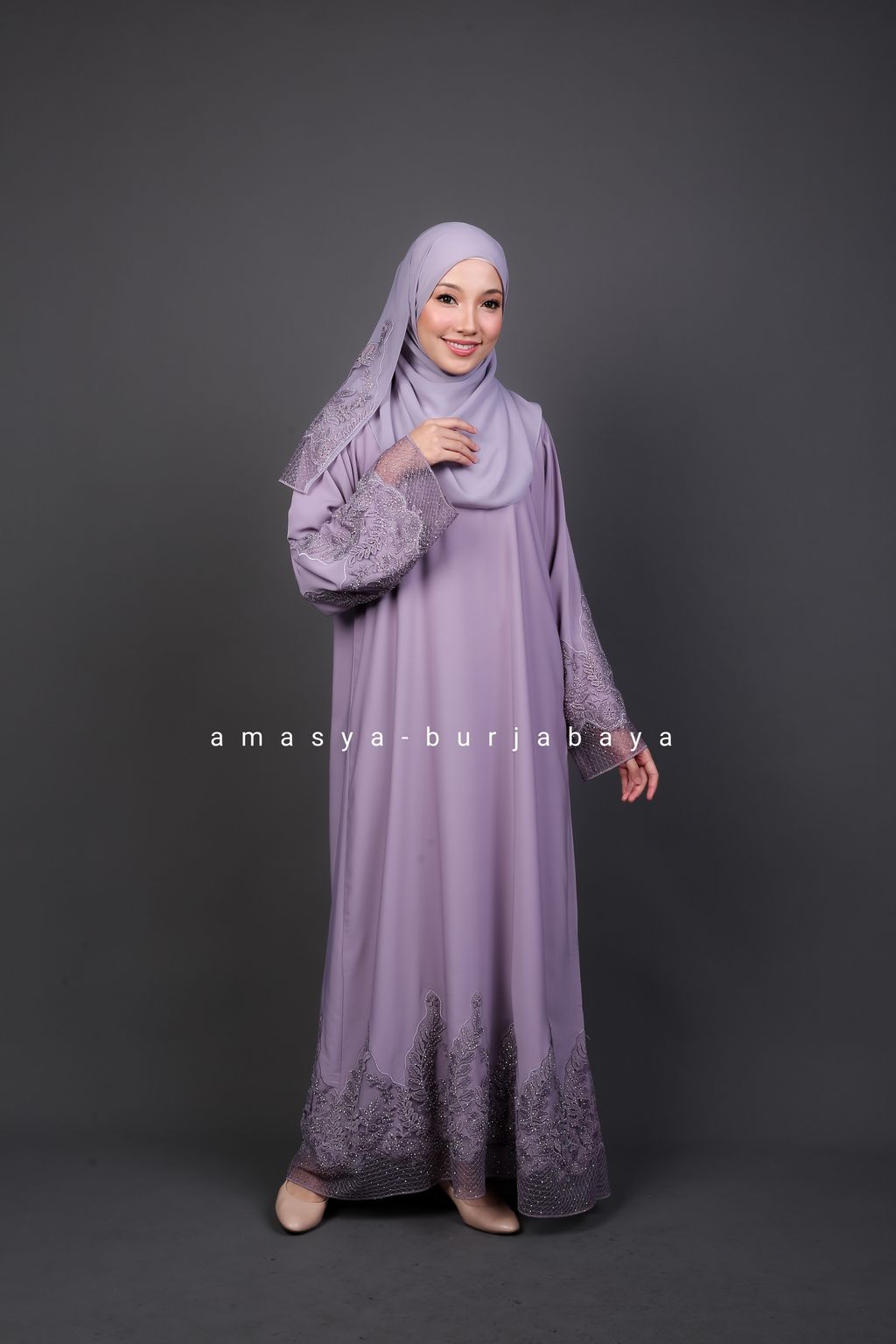 jubah lilac