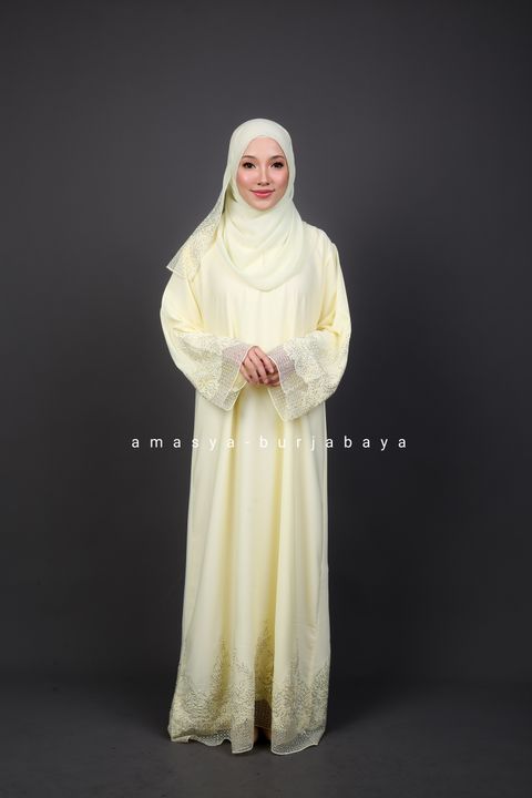 yellow abaya dubai malaysia