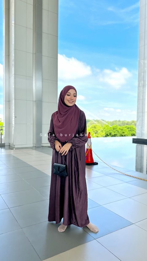 mauve abaya jubah