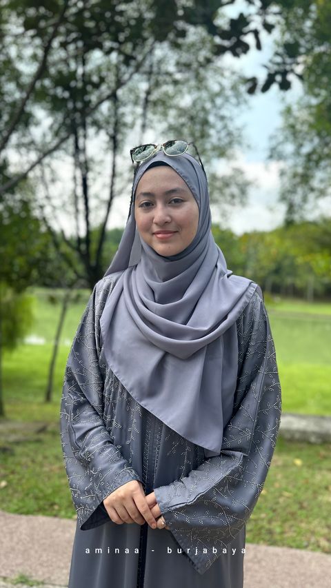abaya grey
