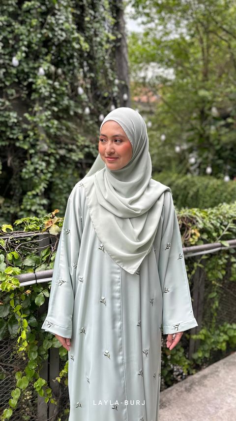 soft green abaya