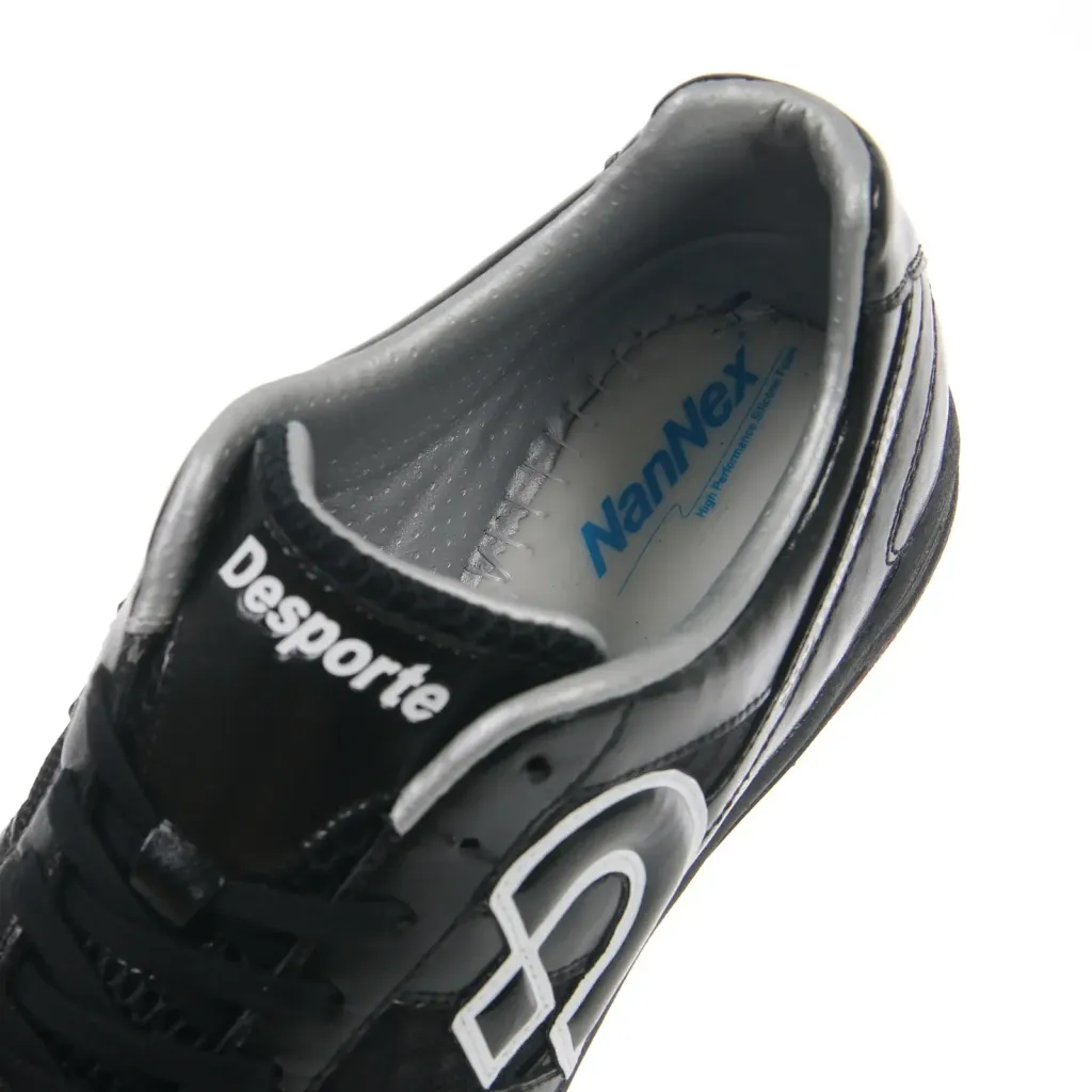 Desporte-Sao-Luis-KT-PRO3-black-turf-soccer-shoe-Nannex-silicone-foam-cushioning
