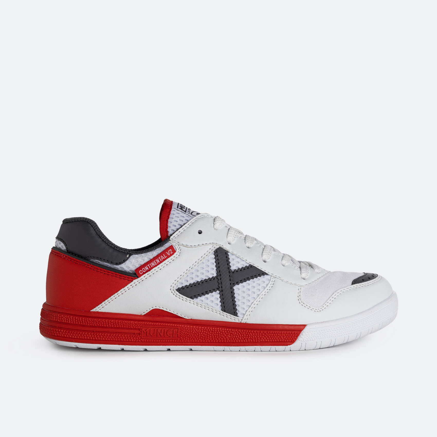 Munich Continental V2 46 Red White Futsal Chuteiras