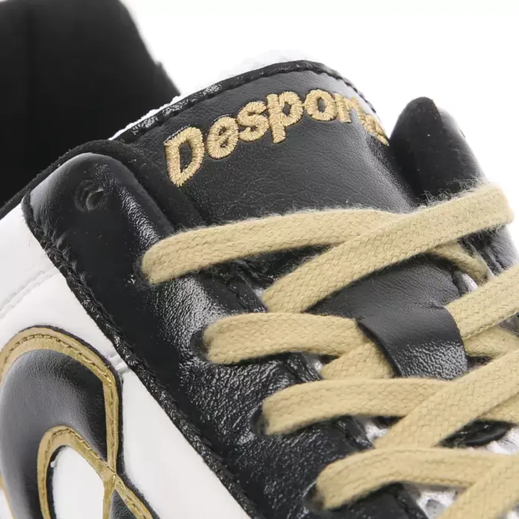 Desporte-Campinas-JTF6-white-black-gold-turf-soccer-shoe-golden-shoelaces_700x