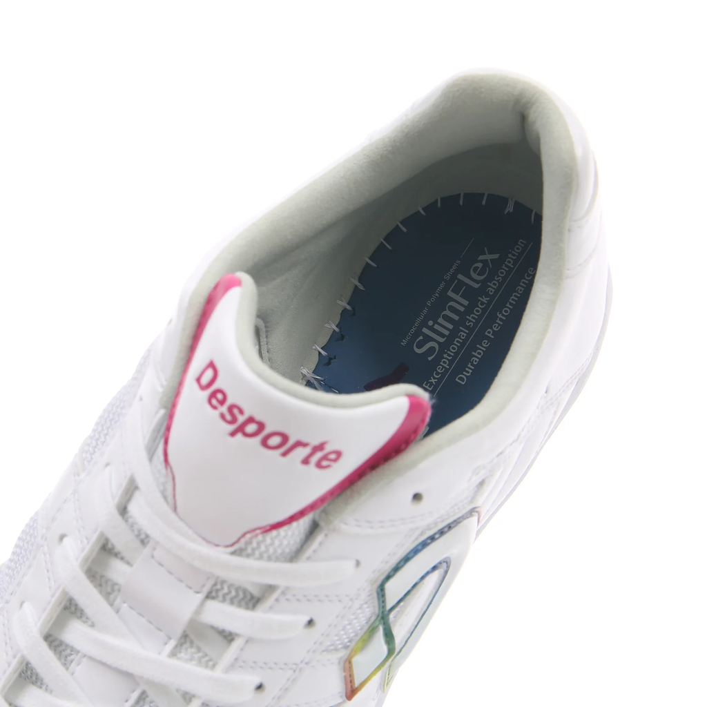 Desporte-Tessa-Light-TF3-white-silver-rainbow-turf-soccer-shoe-SlimFlex-cushioning