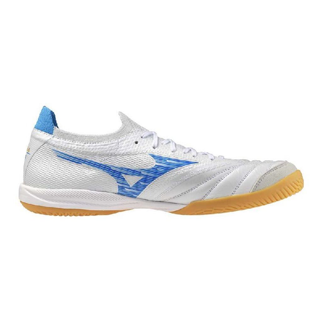 Mizuno MORELIA SALA JAPAN IN ホワイト/ブルー MIZUNO Futsal Shoes MORELIA NEO SALA β JAPAN TF Q1GB2410 25