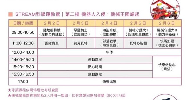 新莊運 - 科學營第二周