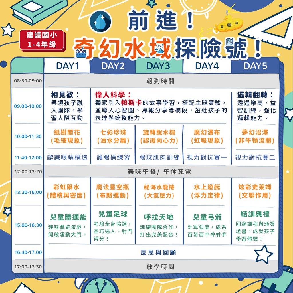 課表_合作場館_五日水樂園