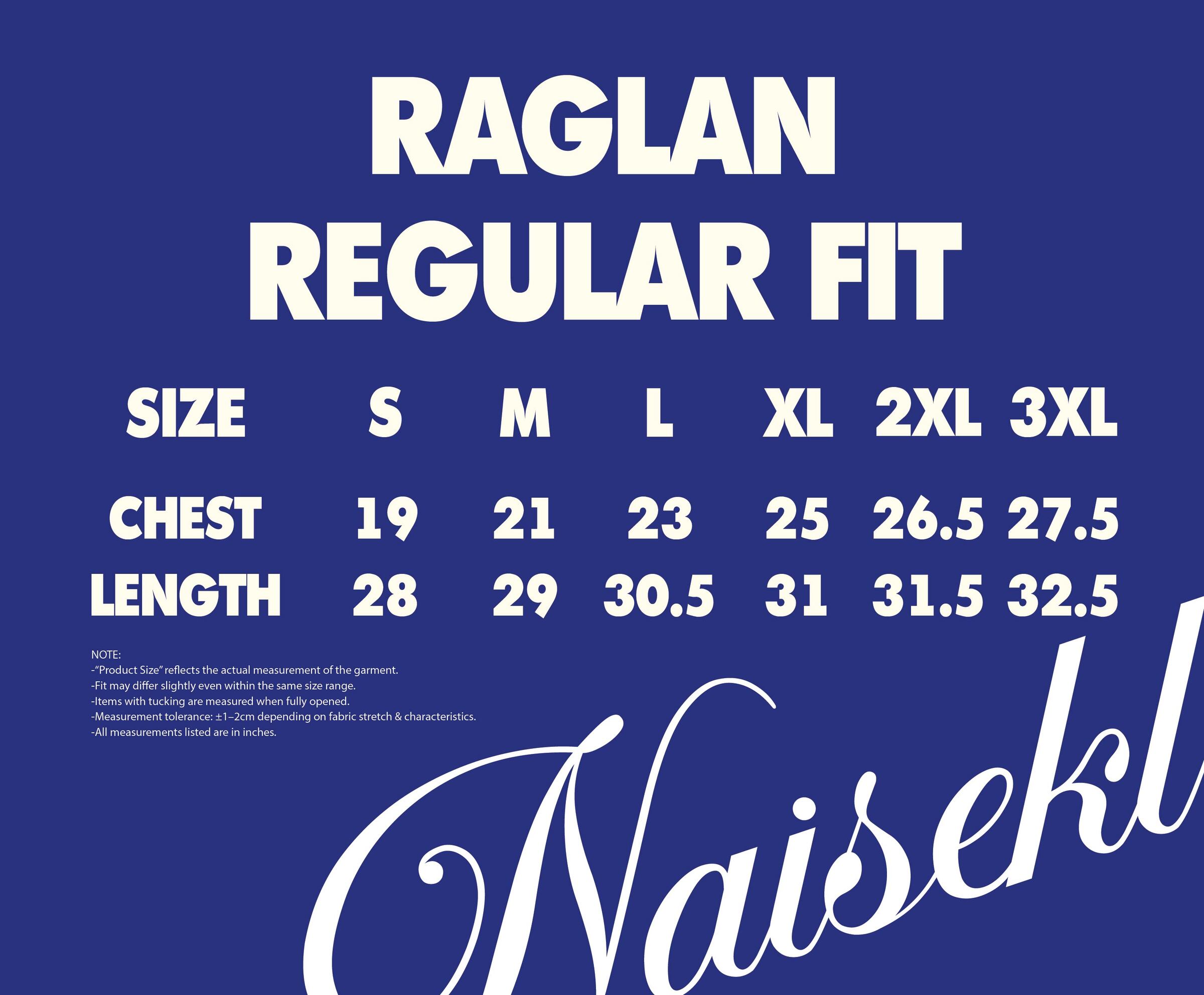 RAGLAN REGULAR FIT BUMPER RAYA 2026