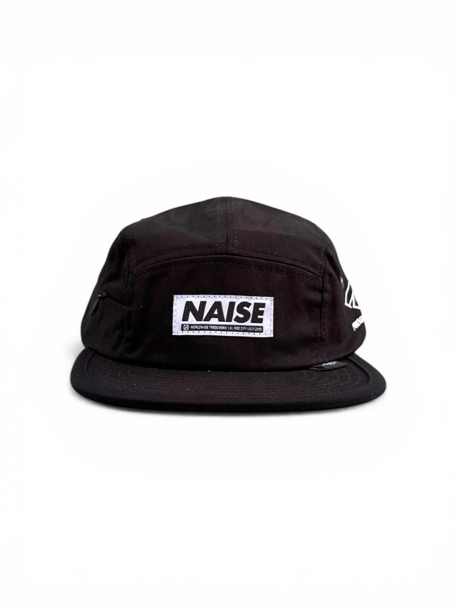 N LOGO 5 PANEL CAMP CAP BLACK 1