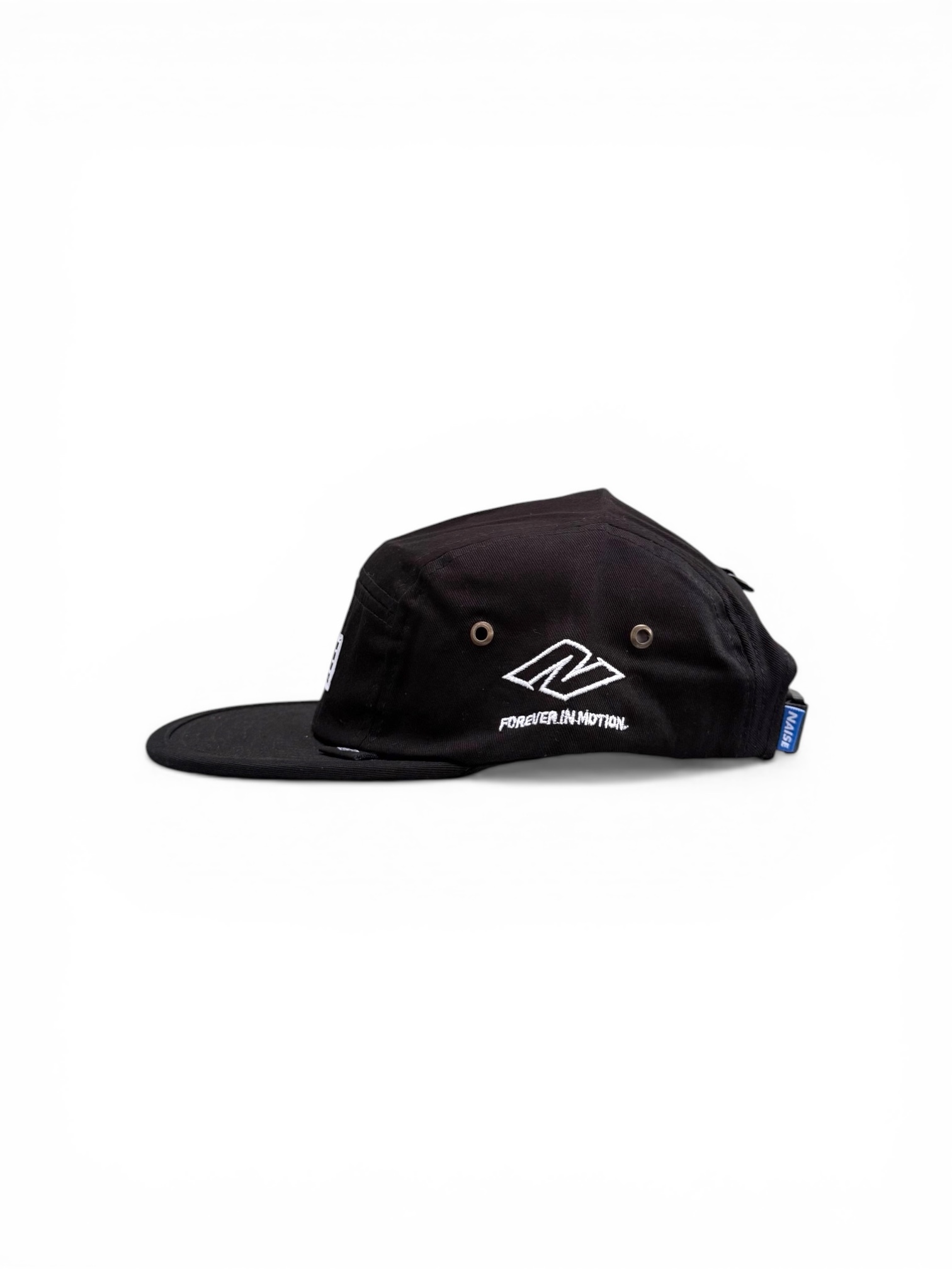 N LOGO 5 PANEL CAMP CAP BLACK 3