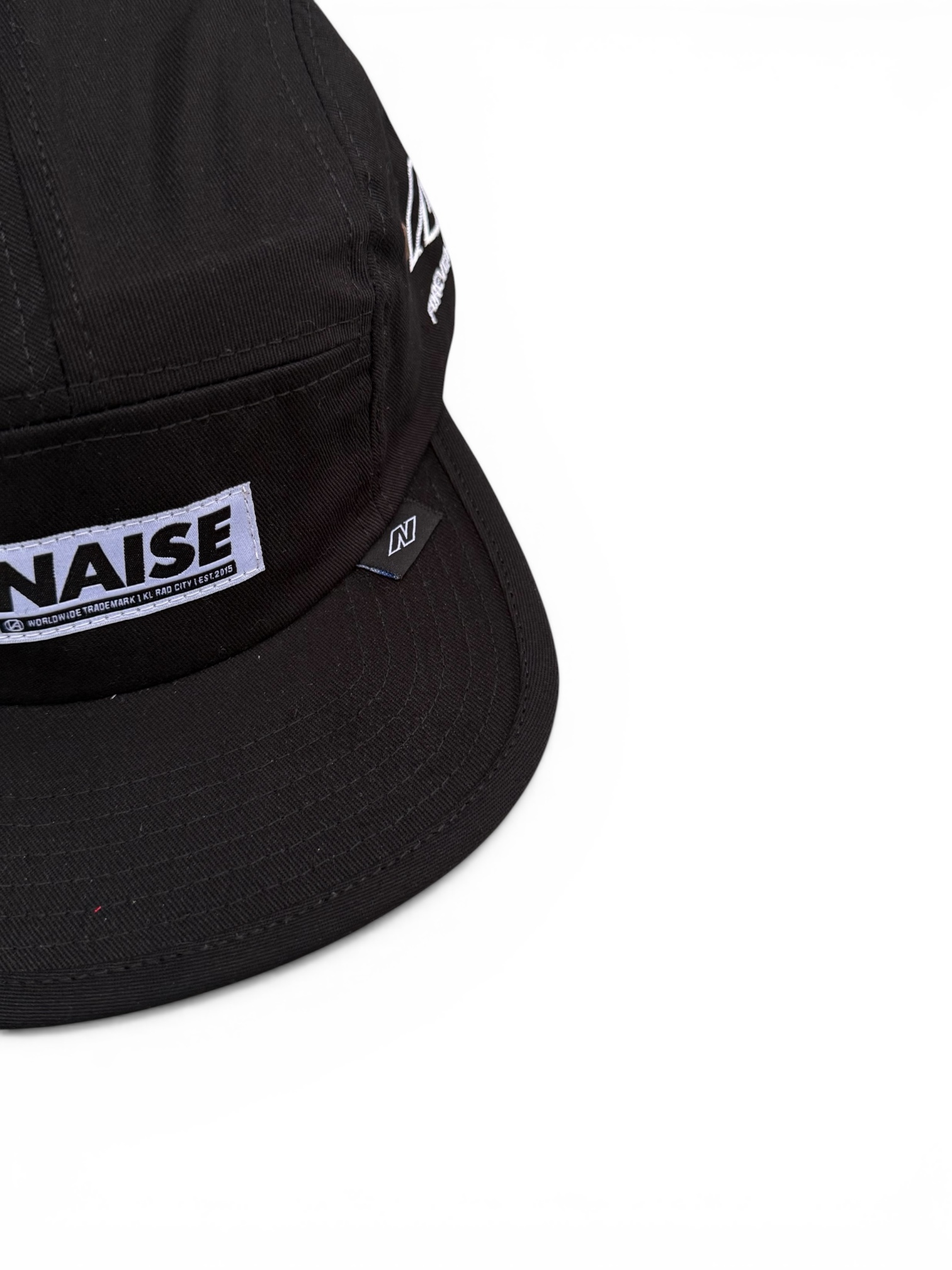 N LOGO 5 PANEL CAMP CAP BLACK 2