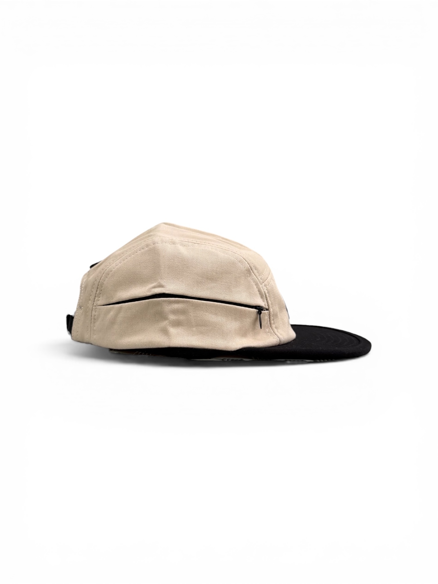 N LOGO 5 PANEL CAMP CAP CREAM BLACK 6