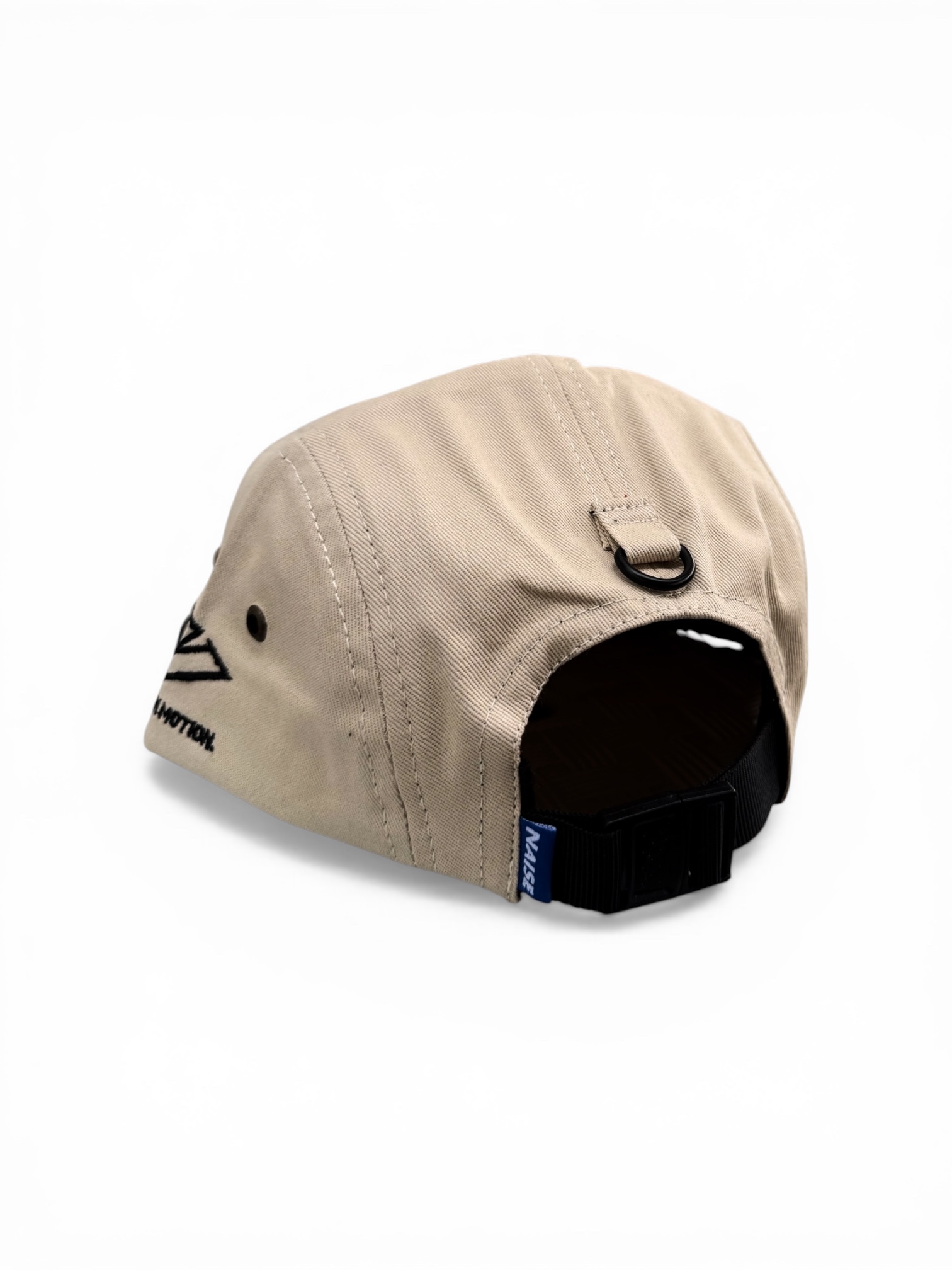 N LOGO 5 PANEL CAMP CAP CREAM BLACK 5