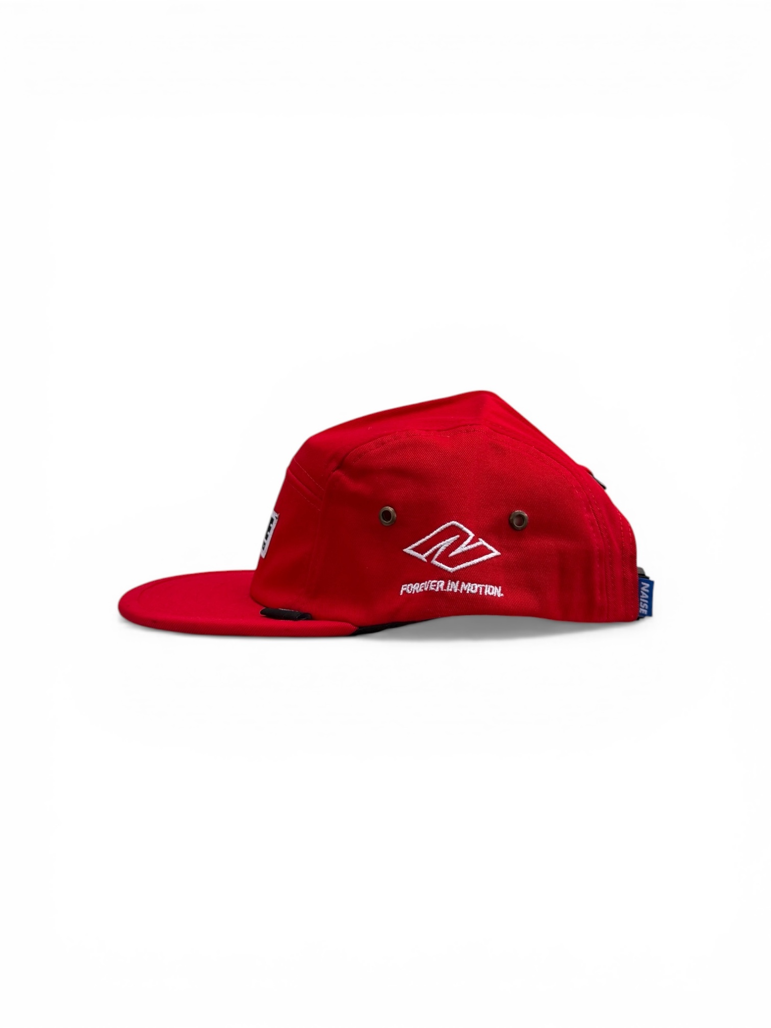 N LOGO 5 PANEL CAMP CAP RED 3