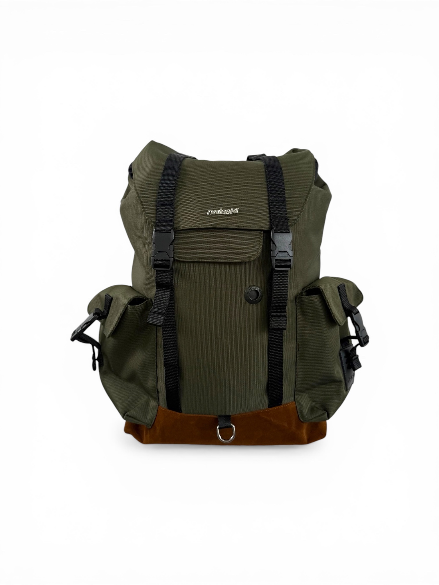CLIQUE BACKPACK ARMY GREEN WITH SUEDE 1