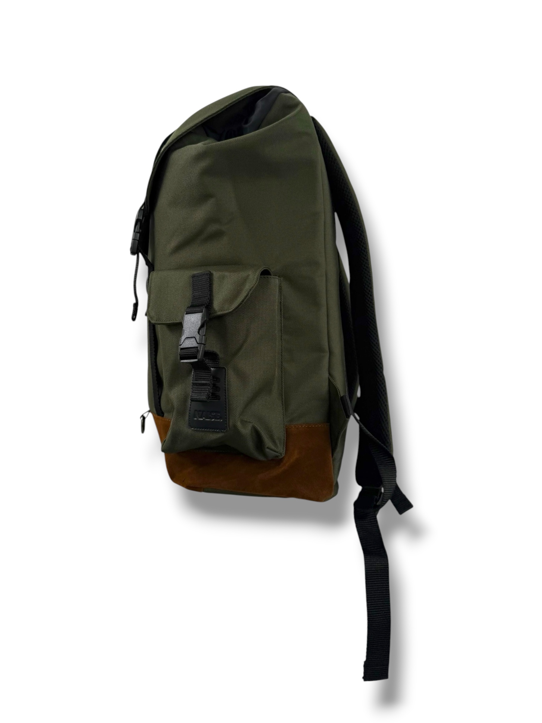 CLIQUE BACKPACK ARMY GREEN WITH SUEDE 4