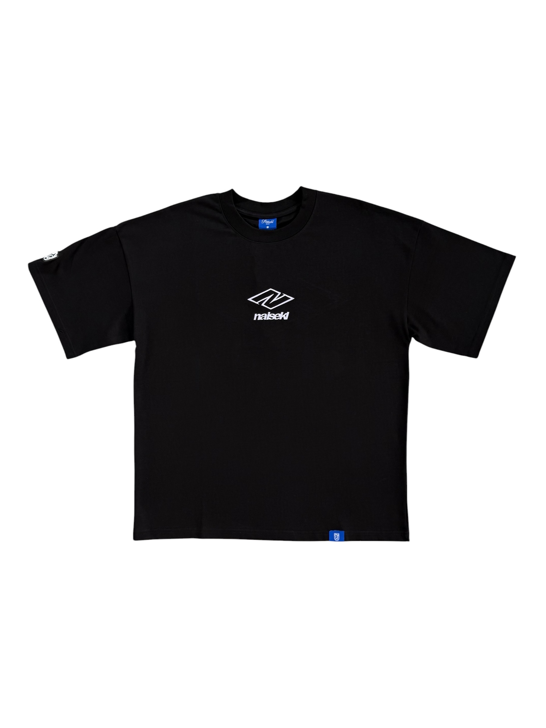 N LOGO OVERSIZED TEE BLACK WHITE 1