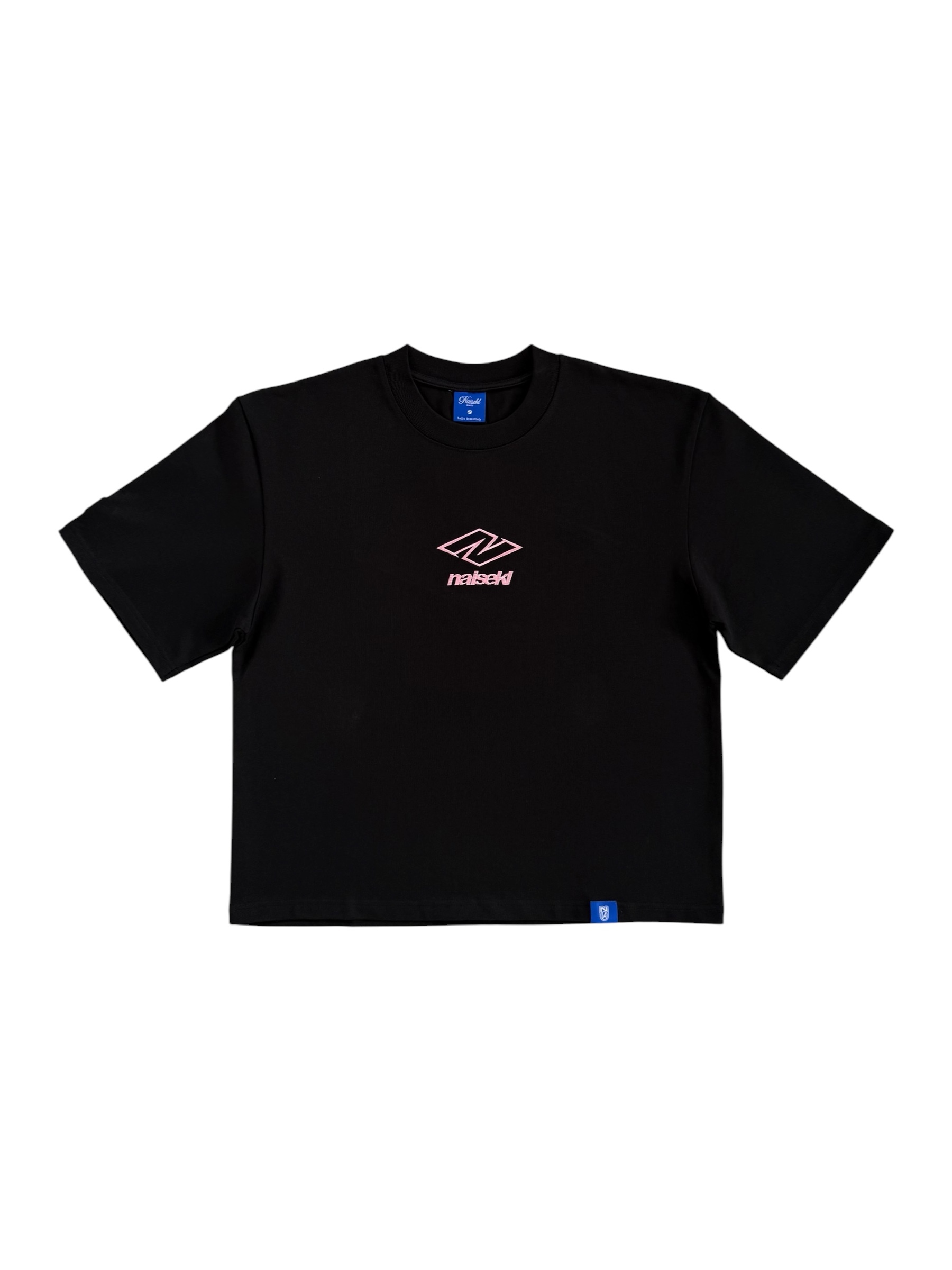 N LOGO BOXY TEE BLACK & PINK  1