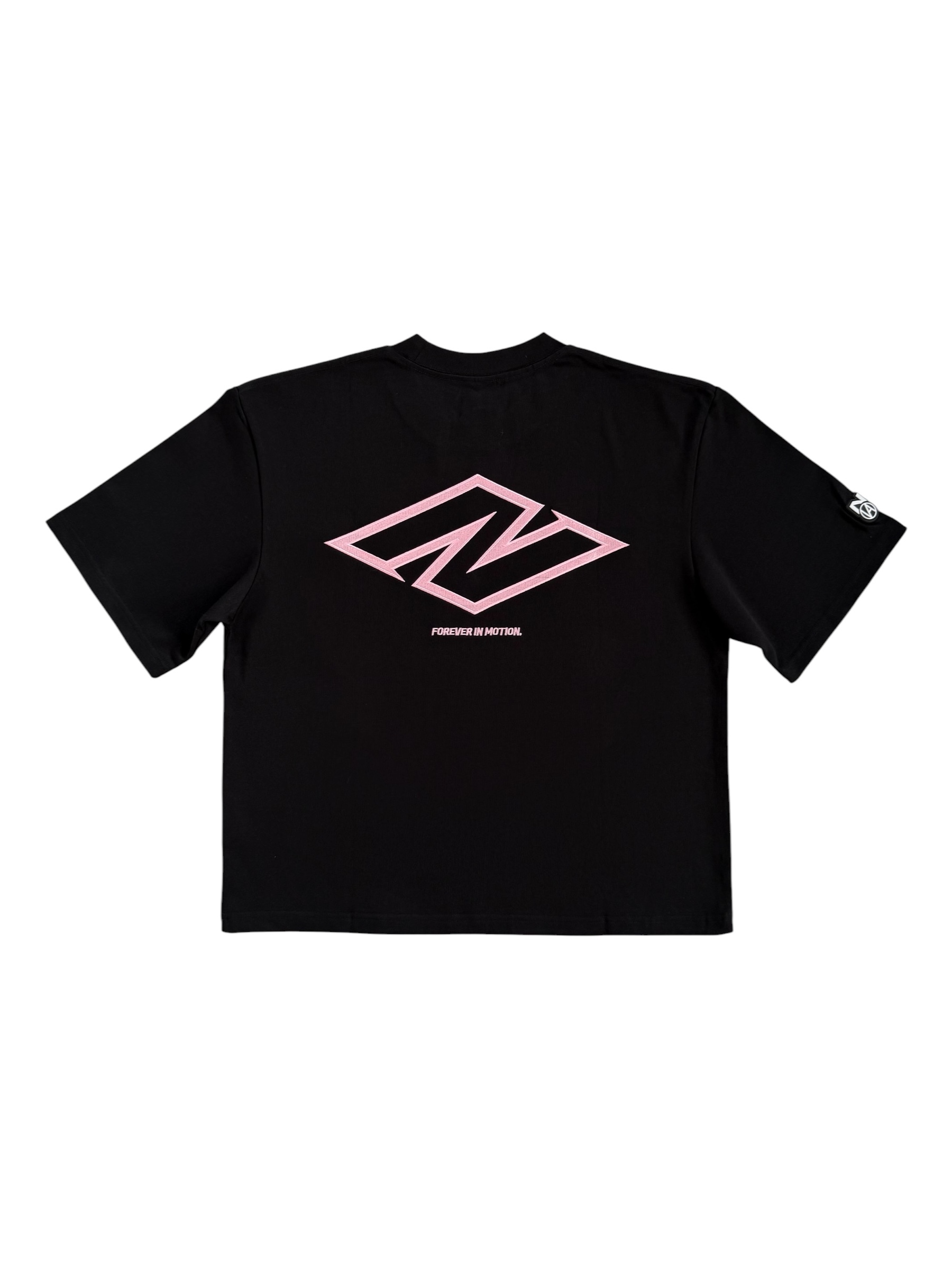 N LOGO BOXY TEE BLACK & PINK  2