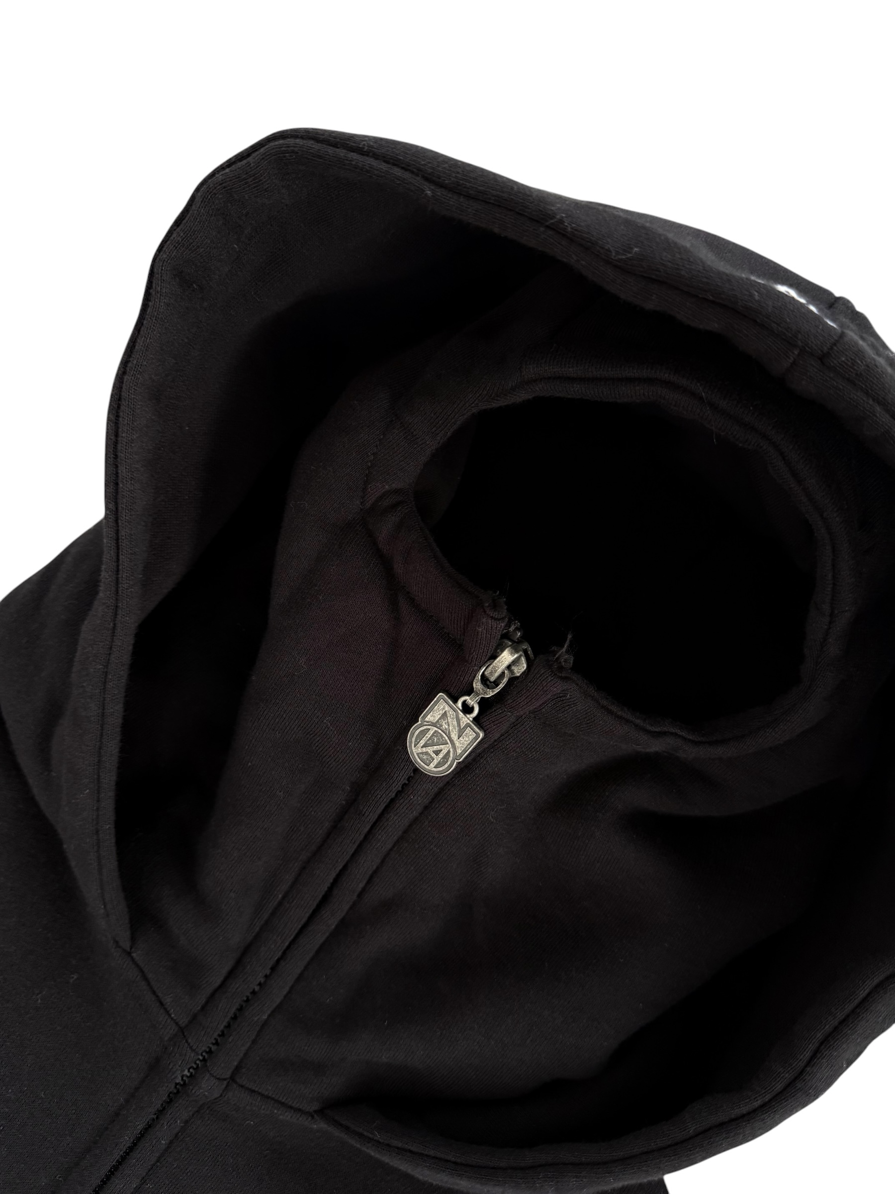 N LOGO BALACLAVA BOXY HOODIE BLACK 6