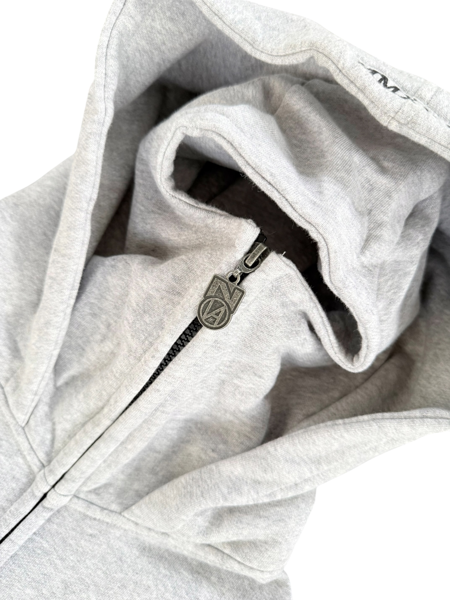 N LOGO BALACLAVA BOXY HOODIE MISTY GREY 6